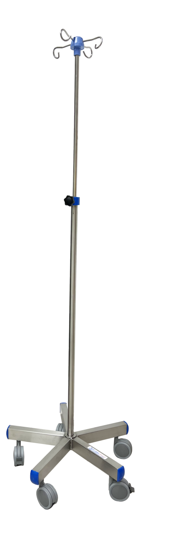 16020 Portasuero Base pesada 5 patas en Ac. Inox